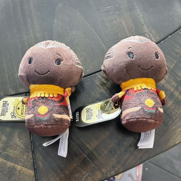 2 Hallmark Itty Bittys Okoye Black Panther Plush Stuffed Special Edition Marvel - Picture 11 of 13